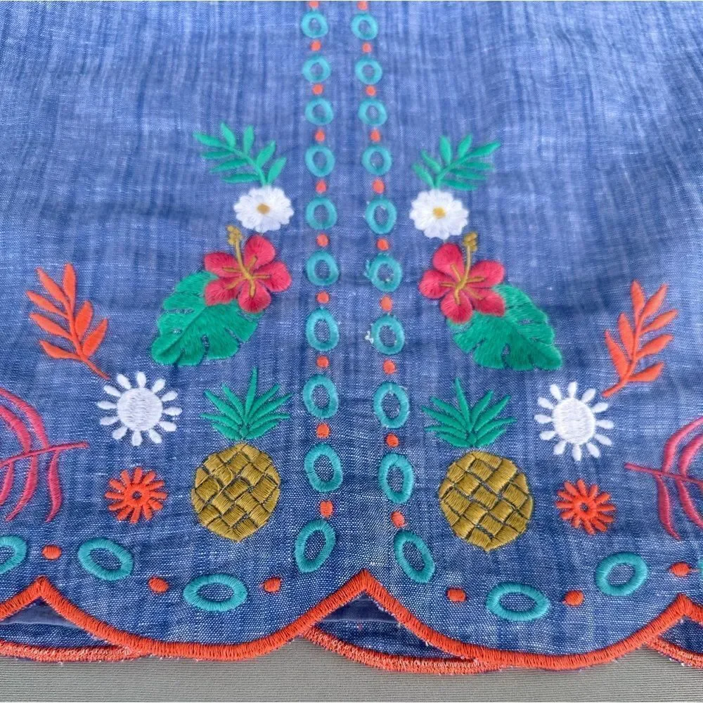 5 for $45  Talbots Skirt Embroidered A Line Women Size 10P